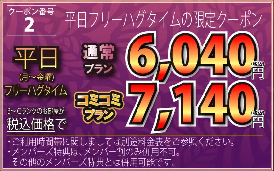 平日フリータイム(月～金)5,490円税別