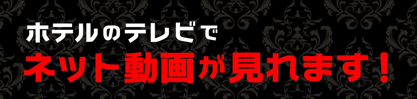 ホテルのテレビでネット動画が見れますはこちら